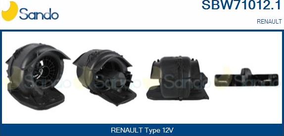 Sando SBW71012.1 - Ventilator, habitaclu aaoparts.ro
