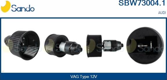 Sando SBW73004.1 - Ventilator, habitaclu aaoparts.ro