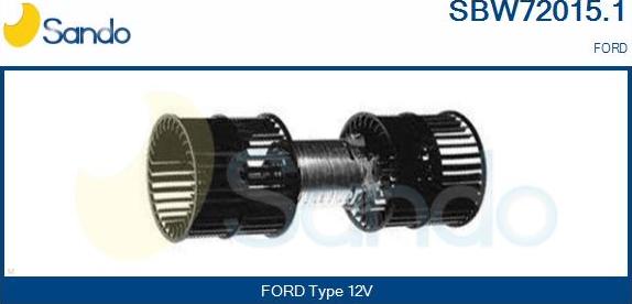 Sando SBW72015.1 - Ventilator, habitaclu aaoparts.ro