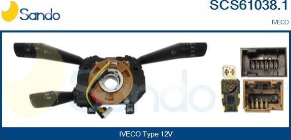 Sando SCS61038.1 - Comutator coloana directie aaoparts.ro