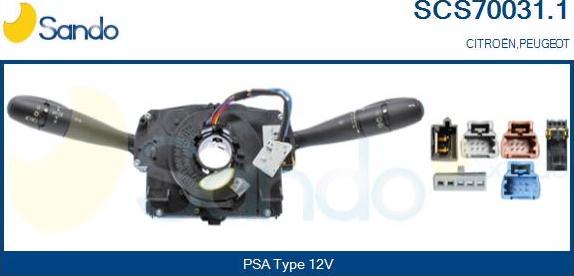 Sando SCS70031.1 - Comutator coloana directie aaoparts.ro