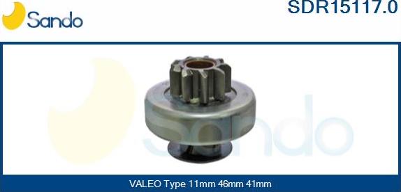 Sando SDR15117.0 - Pinion electromotor aaoparts.ro