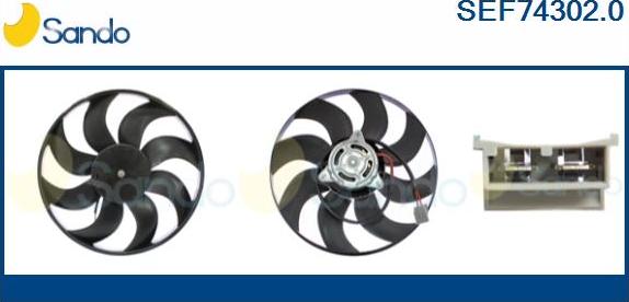 Sando SEF74302.0 - Ventilator, radiator aaoparts.ro