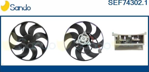 Sando SEF74302.1 - Ventilator, radiator aaoparts.ro