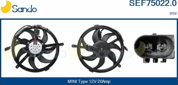 Sando SEF75022.0 - Motor electric,ventilator aaoparts.ro