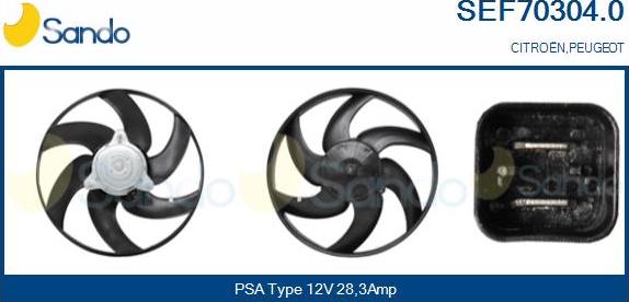 Sando SEF70304.0 - Motor electric,ventilator aaoparts.ro