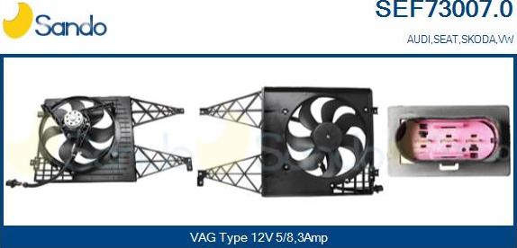 Sando SEF73007.0 - Motor electric,ventilator aaoparts.ro