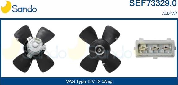Sando SEF73329.0 - Ventilator, radiator aaoparts.ro