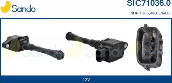 Sando SIC71036.0 - Bobina de inductie aaoparts.ro