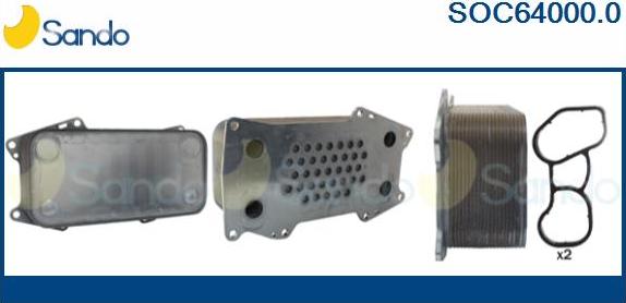 Sando SOC64000.0 - Radiator ulei, ulei motor aaoparts.ro