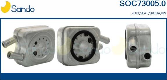 Sando SOC73005.0 - Radiator ulei, ulei motor aaoparts.ro