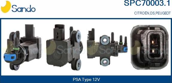 Sando SPC70003.1 - Convertor presiune, esapament aaoparts.ro