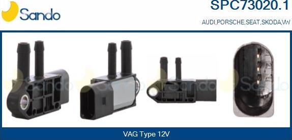 Sando SPC73020.1 - Convertor presiune, esapament aaoparts.ro