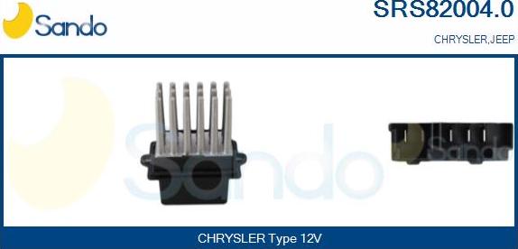 Sando SRS82004.0 - Rezistor, ventilator habitaclu aaoparts.ro