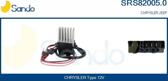Sando SRS82005.0 - Rezistor, ventilator habitaclu aaoparts.ro