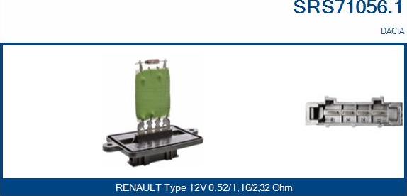 Sando SRS71056.1 - Rezistor, ventilator habitaclu aaoparts.ro
