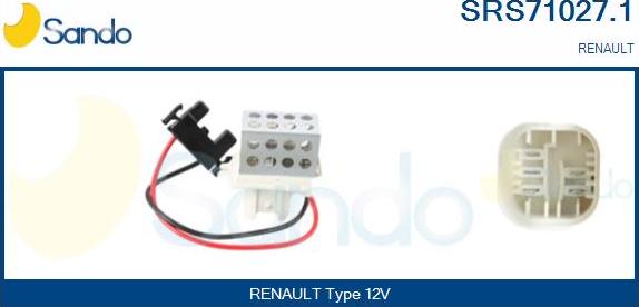 Sando SRS71027.1 - Rezistor, ventilator habitaclu aaoparts.ro