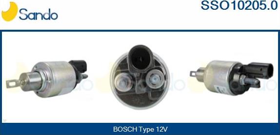 Sando SSO10205.0 - Solenoid, electromotor aaoparts.ro