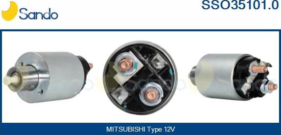 Sando SSO35101.0 - Solenoid, electromotor aaoparts.ro