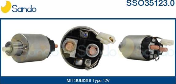 Sando SSO35123.0 - Solenoid, electromotor aaoparts.ro