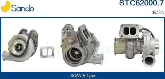 Sando STC62000.7 - Compresor,sistem de supraalimentare aaoparts.ro