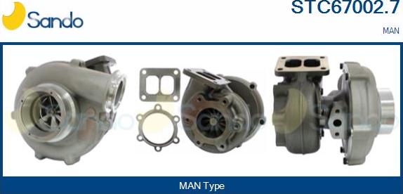 Sando STC67002.7 - Compresor,sistem de supraalimentare aaoparts.ro