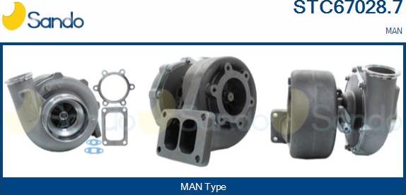 Sando STC67028.7 - Compresor,sistem de supraalimentare aaoparts.ro