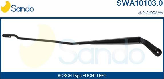Sando SWA10103.0 - Brat stergator, parbriz aaoparts.ro