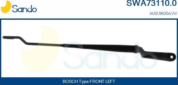 Sando SWA73110.0 - Brat stergator, parbriz aaoparts.ro