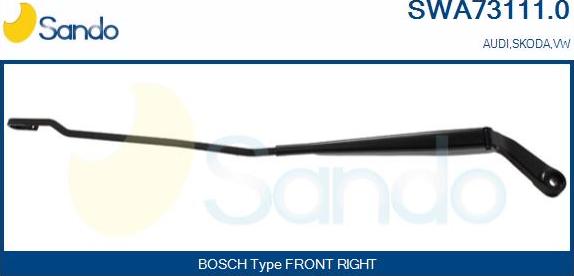 Sando SWA73111.0 - Brat stergator, parbriz aaoparts.ro