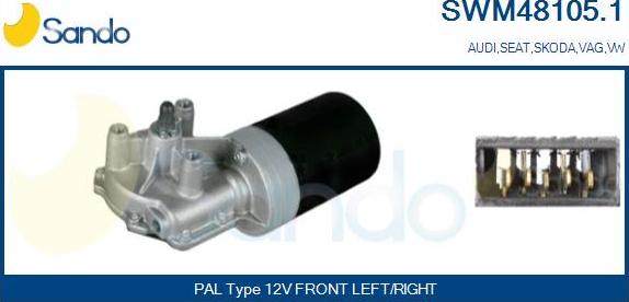 Sando SWM48105.1 - Motor stergator aaoparts.ro