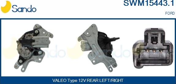 Sando SWM15443.1 - Motor stergator aaoparts.ro