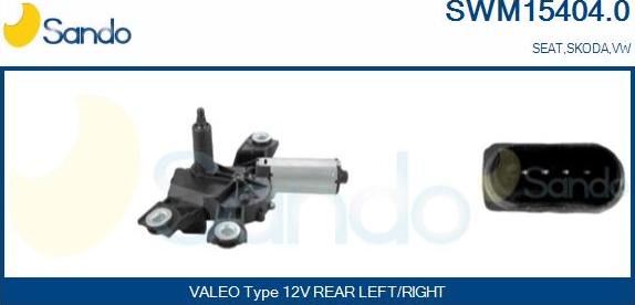 Sando SWM15404.0 - Motor stergator aaoparts.ro