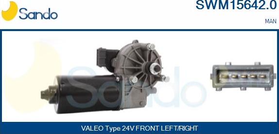 Sando SWM15642.0 - Motor stergator aaoparts.ro