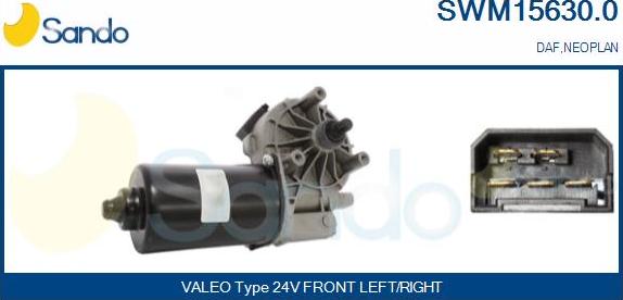 Sando SWM15630.0 - Motor stergator aaoparts.ro