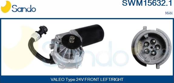 Sando SWM15632.1 - Motor stergator aaoparts.ro