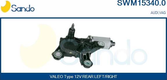 Sando SWM15340.0 - Motor stergator aaoparts.ro