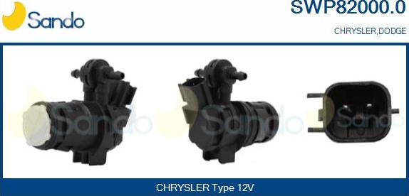 Sando SWP82000.0 - Pompa de apa,spalare parbriz aaoparts.ro