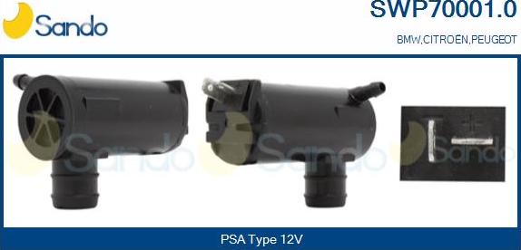 Sando SWP70001.0 - Pompa de apa,spalare parbriz aaoparts.ro