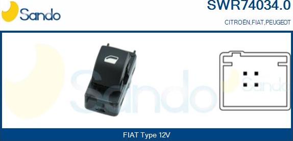 Sando SWR74034.0 - Comutator,macara geam aaoparts.ro