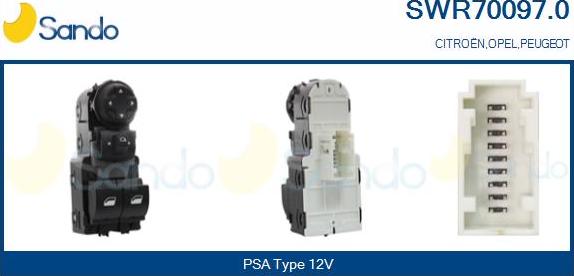 Sando SWR70097.0 - Comutator,macara geam aaoparts.ro