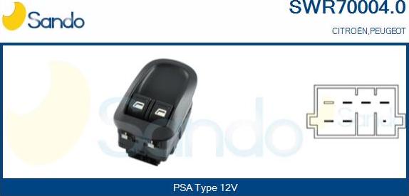 Sando SWR70004.0 - Comutator,macara geam aaoparts.ro