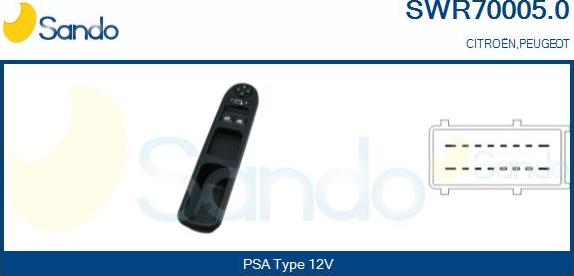 Sando SWR70005.0 - Comutator,macara geam aaoparts.ro