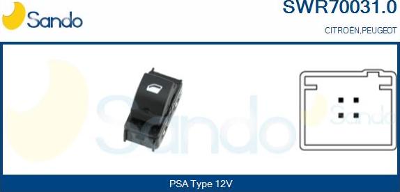 Sando SWR70031.0 - Comutator,macara geam aaoparts.ro