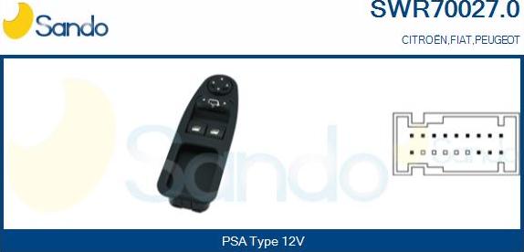 Sando SWR70027.0 - Comutator,macara geam aaoparts.ro