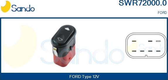 Sando SWR72000.0 - Comutator,macara geam aaoparts.ro