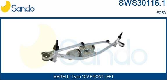 Sando SWS30116.1 - Sistem stergator parbriz aaoparts.ro