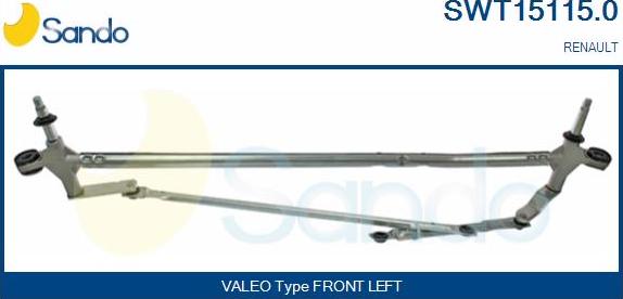 Sando SWT15115.0 - Legaturi stergator parbriz aaoparts.ro