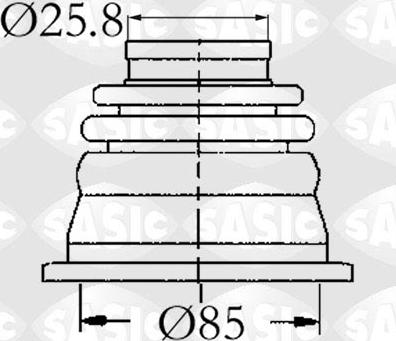 Sasic 4003408 - Burduf cauciuc, articulatie planetara aaoparts.ro