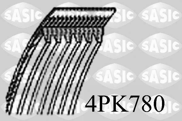 Sasic 4PK780 - Curea transmisie cu caneluri aaoparts.ro